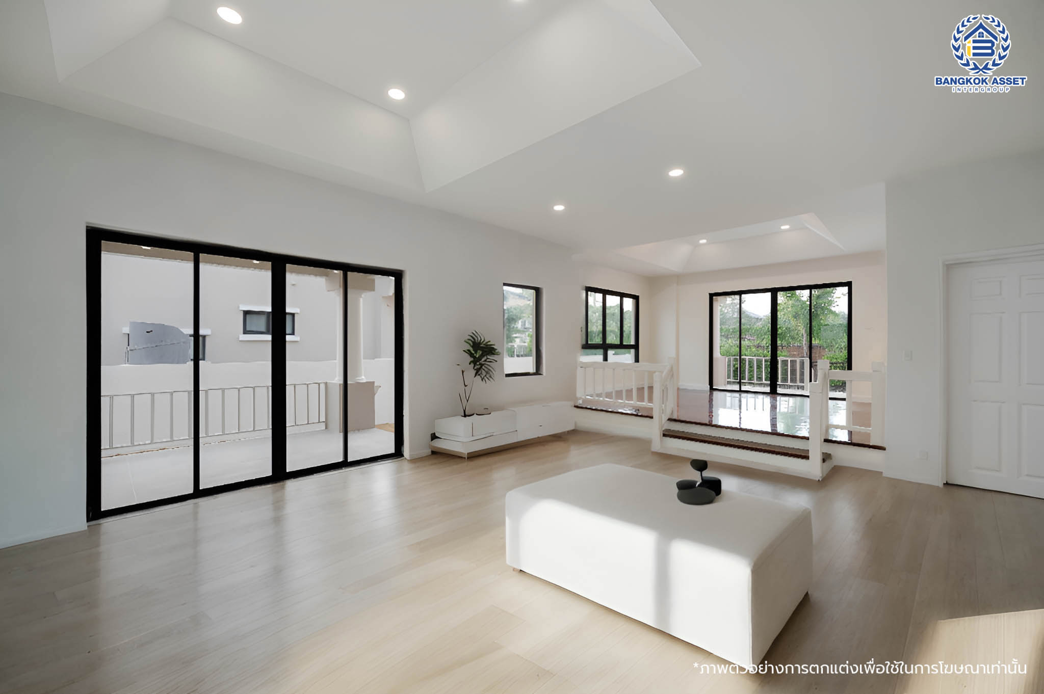 บ้านมือสองตกแต่งใหม่ โครงการ มัณฑนา วัดพระเงิน เนื้อที่กว้างถึง 96.6 ตร.ว. พื้นที่ใช้สอย 228.03 ตร.ม. ฟังก์ชัน 3 ห้องนอน 3 ห้องน้ำ จอดรถได้ 4 คัน พร้อม Living กว้างขวาง บนทำเลเดินทางสะดวก ใกล้เซ็นทรัลเวสต์เกต, รถไฟฟ้าสายสีม่วง "สถานีตลาดบางใหญ่" และทางด่วน "ศรีรัช"